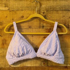 Wild Fable Lilac Terry Cloth Bikini Top